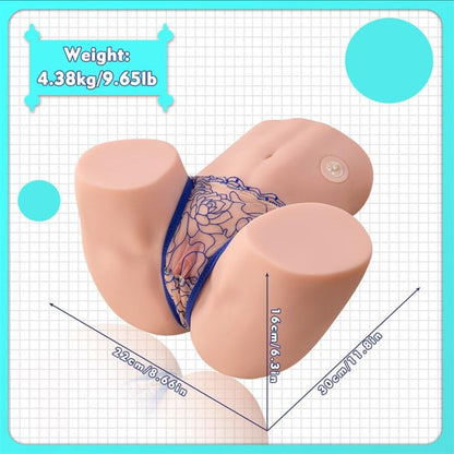 XISE - MAYA MASTURBADOR REALISTA CON SUCCIÓN VAGINA Y ANO, VIBRACIÓN Y SUCCIÓN, 4.5 KG