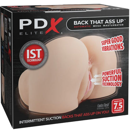 Masturbador Vibratorio Realista de Vagina y Ano Back That Ass Up