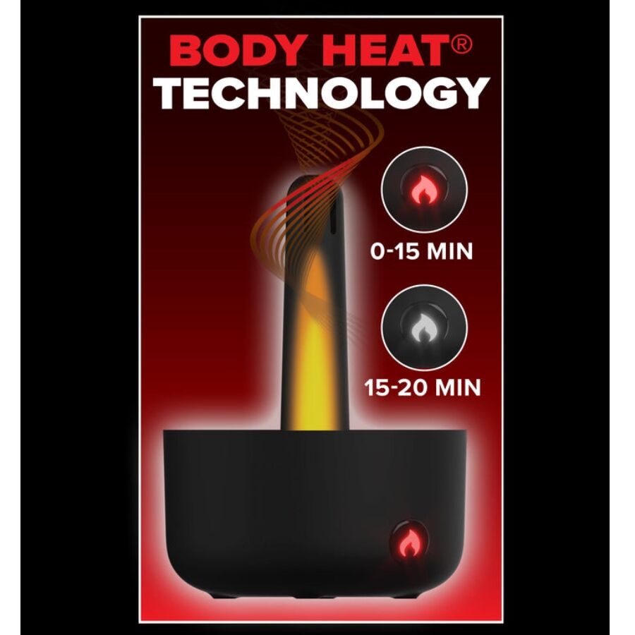 Masturbador Automático Milk Me Hotter con Vibración de Efecto Calor e Impulsión