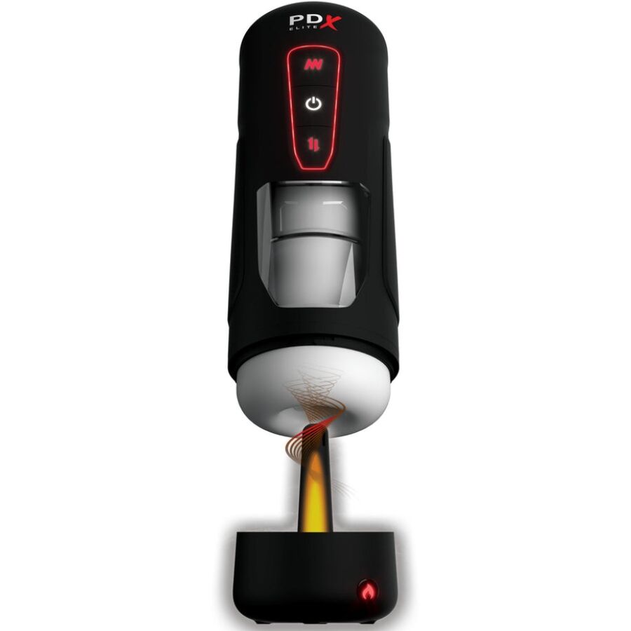 Masturbador Automático Milk Me Hotter con Vibración de Efecto Calor e Impulsión