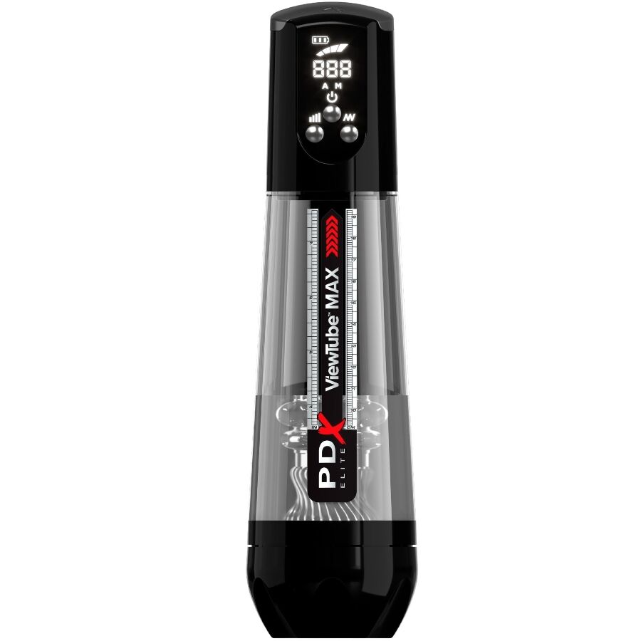 Masturbador Masculino ViewTube Max View Automático con Succión Transparente