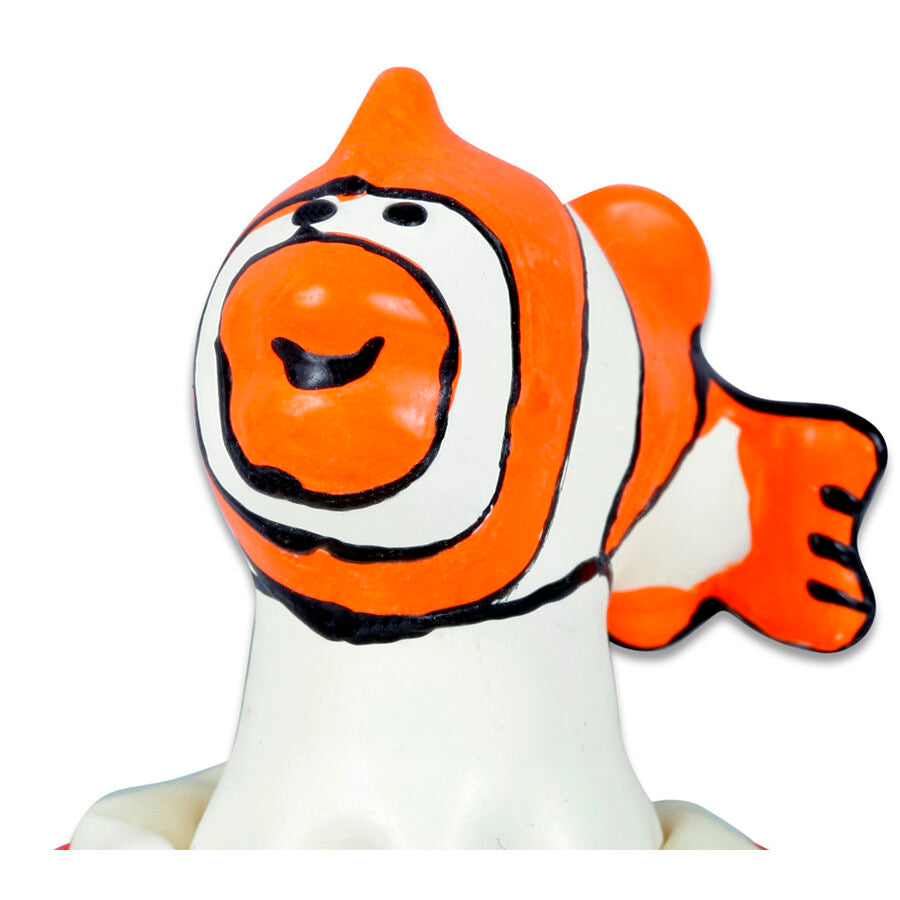 Preservativos Decorativos Pintados a Mano Pez Naranja
