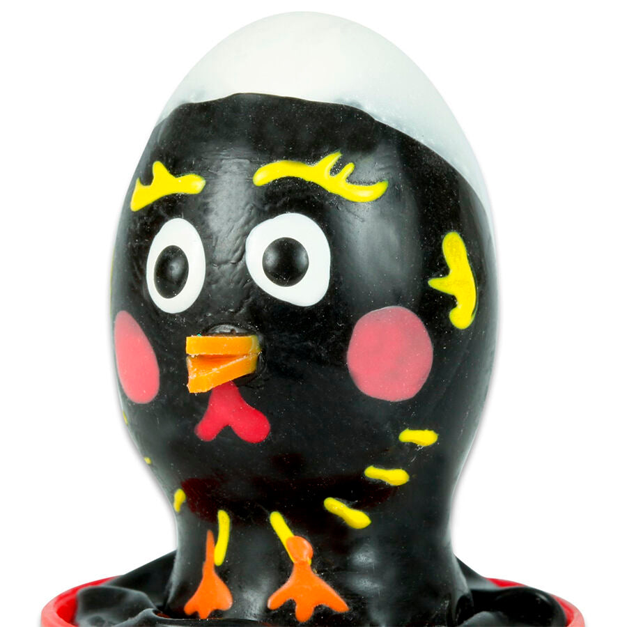 Preservativos Decorativos Pintados a Mano con Temática Gallina Negra