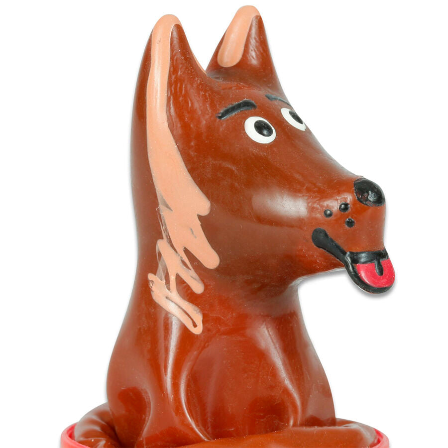 Preservativos Novedad Pintados a Mano Perro
