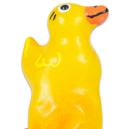 Preservativo Novedoso Pintado a Mano con Diseño de Pato