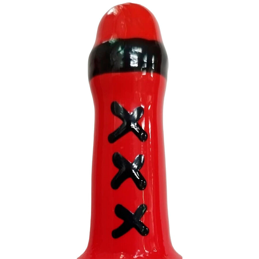 Preservativos de Arte Pintados a Mano Ámsterdam Rojo