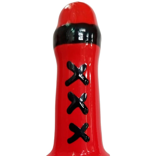 Preservativos de Arte Pintados a Mano Ámsterdam Rojo