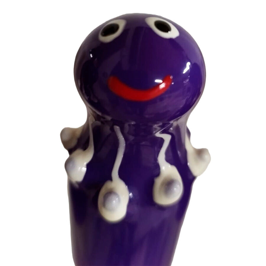 Preservativo Decorativo Pulpo Morado Pintado a Mano