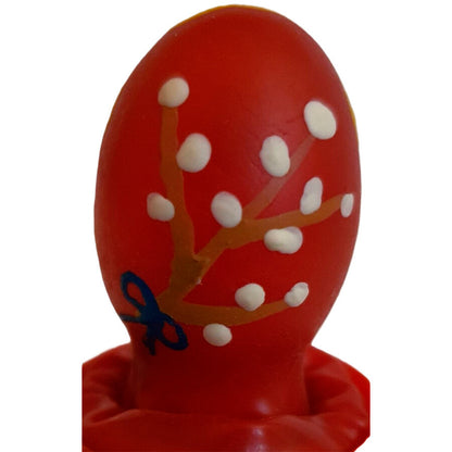 Preservativos de Novedad Pintados a Mano Huevo de Pascua Rojo