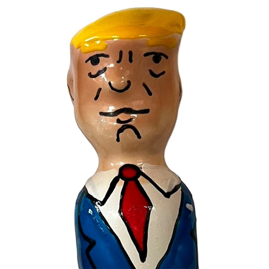 Preservativo Decorativo Pintado a Mano - Grumpy Trump