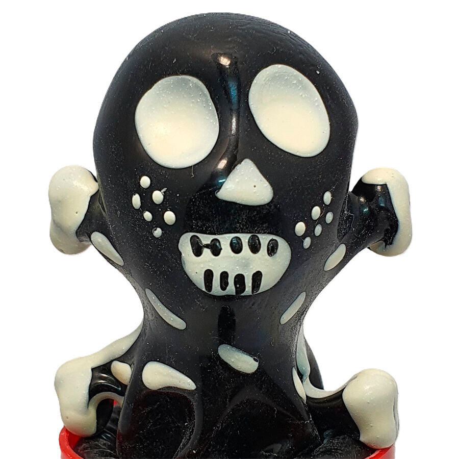 Preservativos Pintados a Mano Skull Black Modelo 2