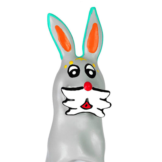 Preservativo Decorativo Pintado a Mano Conejito XL