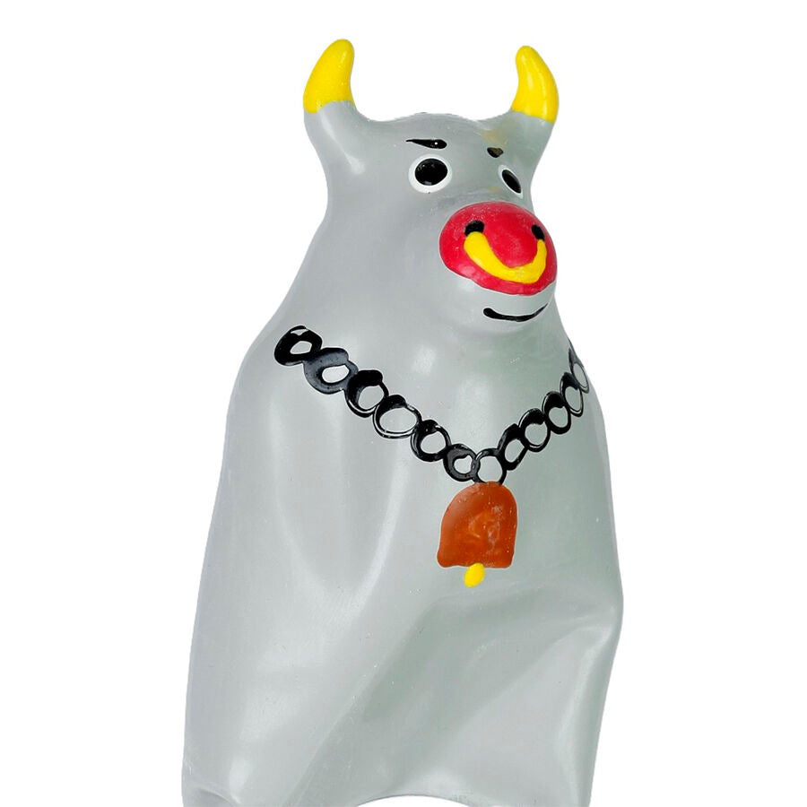 Preservativo de Arte Pintado a Mano Modelo Bull Gris XL