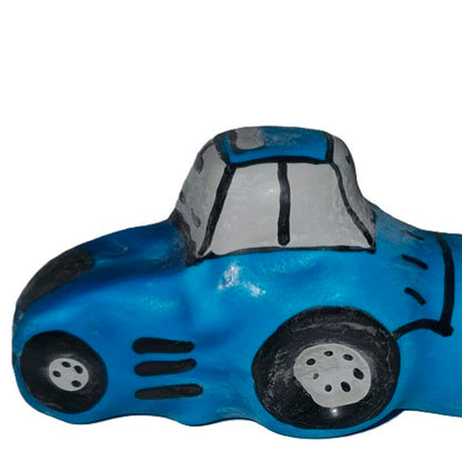 Preservativo Decorativo Pintado a Mano Tractor Azul XL