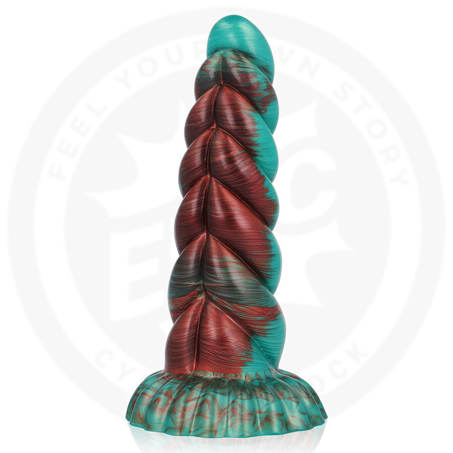 EPIC CYBERSILICOCK Dildo Zirion com design de fogo