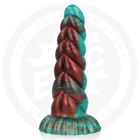 EPIC CYBERSILICOCK Dildo Zirion com design de fogo