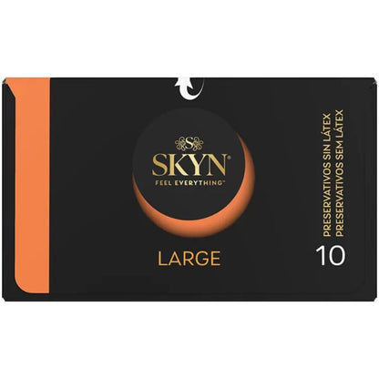 SKYN - CONDONES GRANDES CON AJUSTE EXTRA 10 UNIDADES