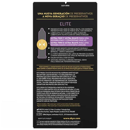 SKYN - CONDONES ULTRAFINOS ELITE 10 UNIDADES