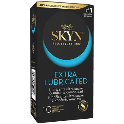 SKYN - CONDONES EXTRA LUBRICADOS 10 UNIDADES