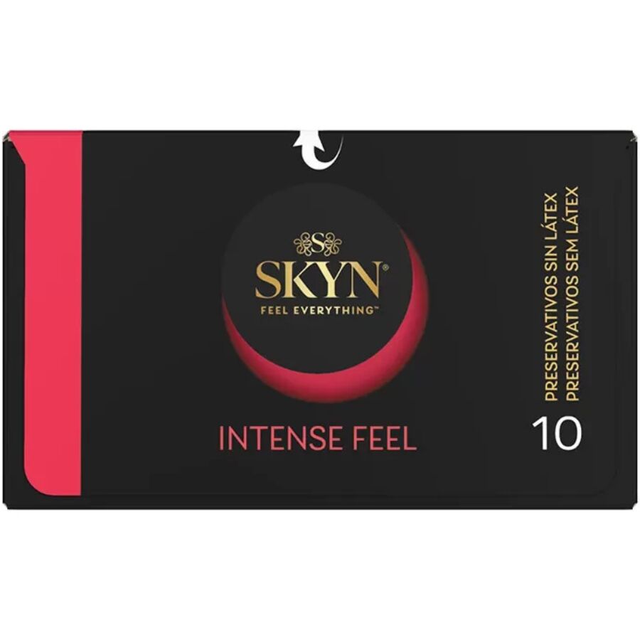 SKYN - Condón Texturizado con Sensación Intensa y Diseño Ondulado, 10 Unidades