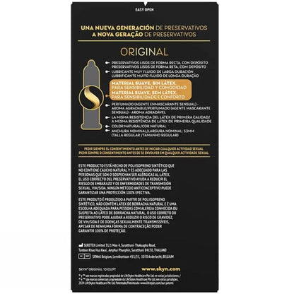 SKYN - CONDONES ORIGINALES NATURAL SENSATION 10 UNIDADES