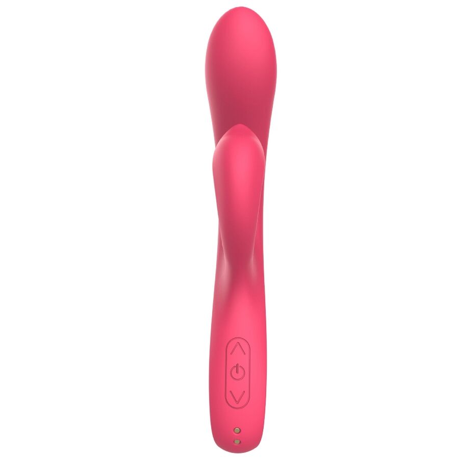 Vibrador XOCOON Ponto G e Clitóris Flexível Fúcsia, mostrando seu design ergonómico e material de silicone suave.