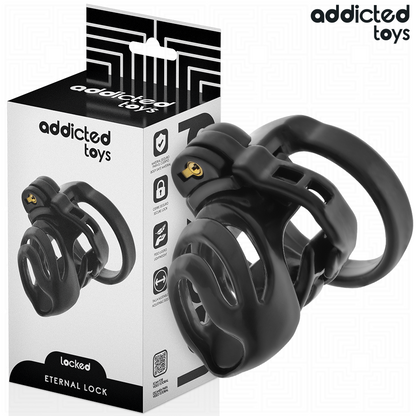 Gaiola de castidade ADDICTED TOYS Locked com anéis e dilatador uretral.