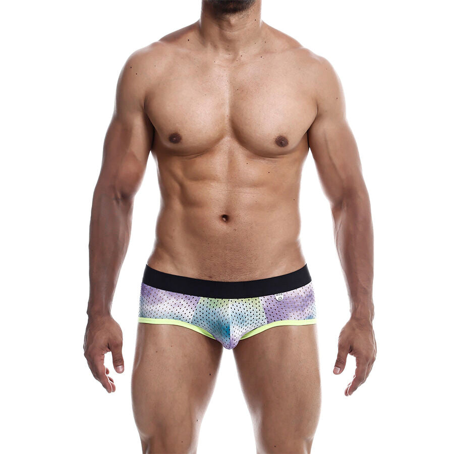 Cueca Boxer MaleBasics Aero Brief Verde, mostrando tecido e design.