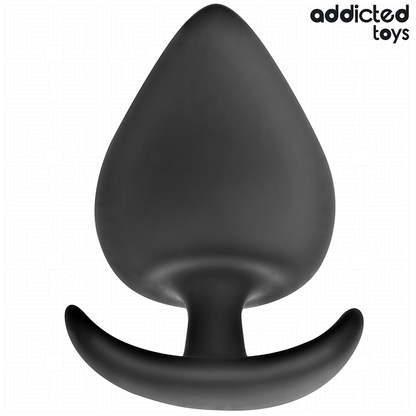 Close-up do Plug Anal XL Addicted Toys em silicone, projetado para estimulação profunda e confortável.
