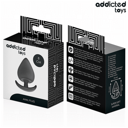 Plug Anal ADDICTED TOYS Tamanho L em silicone médico, design ergonômico.
