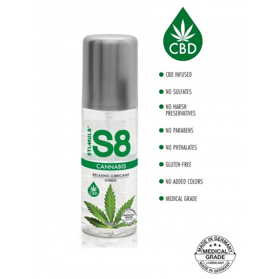 STIMUL8 - S8 125 ML LUBRICANTE HÍBRIDO DE CANNABIS