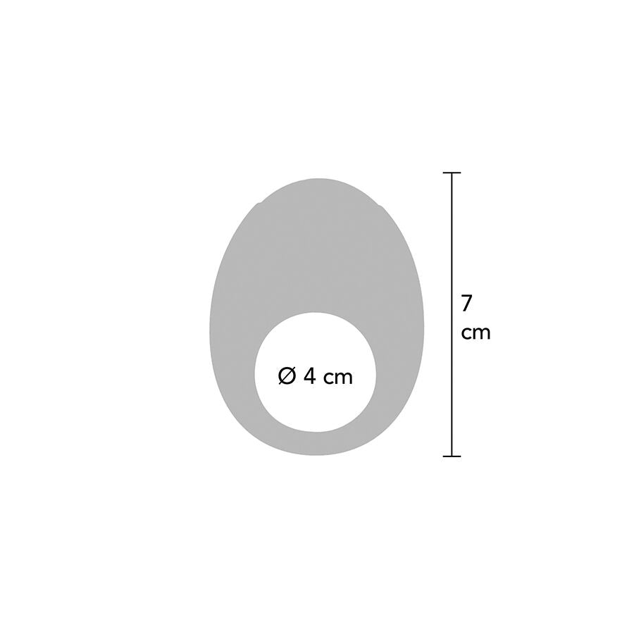 Detalhe do Anel Peniano Vibratório TOYJOY Eclipse Light com luz LED ativada