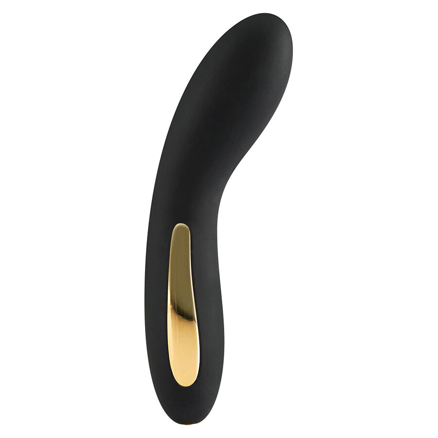 Close-up do Vibrador TOYJOY Luminate Ponto G com Luz LED Multicor, mostrando seu design elegante e silicone suave.