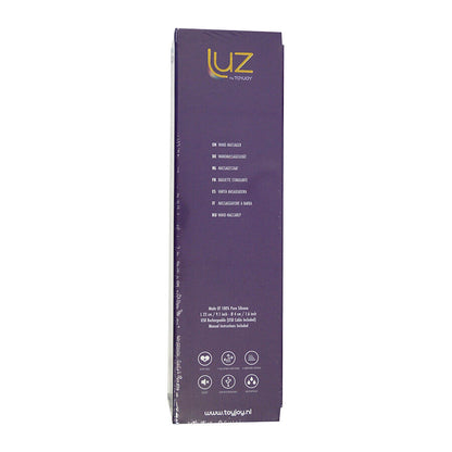 Close-up do TOYJOY Massageador Zenith Light Roxo, destacando seu design elegante e silicone premium.