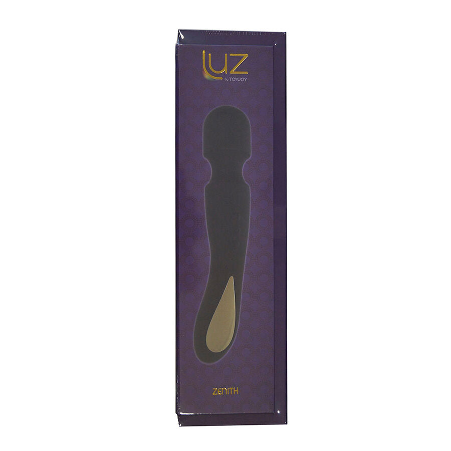 Close-up do TOYJOY Massageador Zenith Light Roxo, destacando seu design elegante e silicone premium.