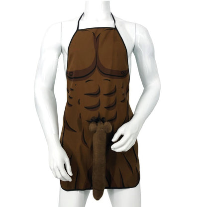 Delantal Divertido Musculoso con Pene 3D