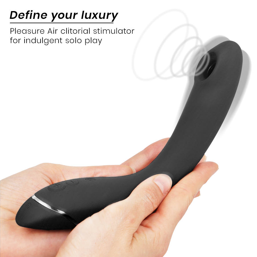 Womanizer OG G-Spot Vibrador na cor slate, destacando seu design ergonômico e a cabeça de estimulação