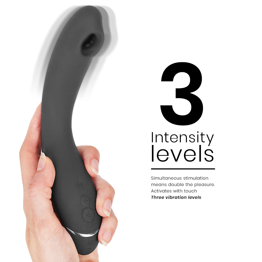 Womanizer OG G-Spot Vibrador na cor slate, destacando seu design ergonômico e a cabeça de estimulação