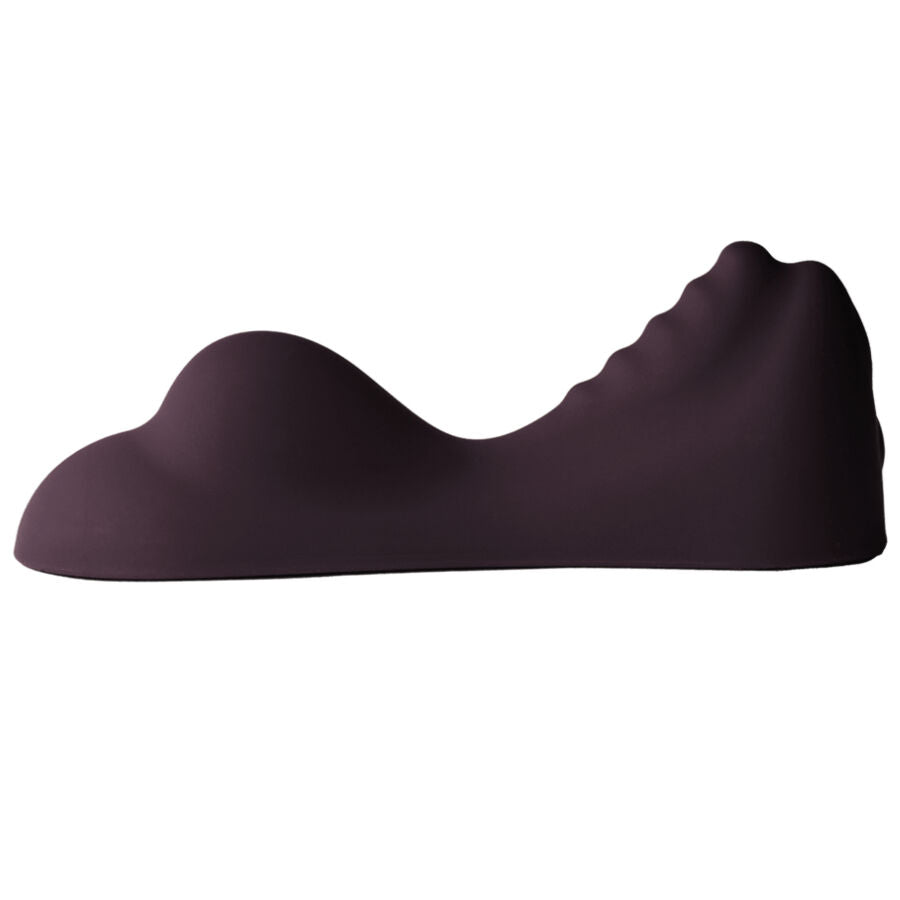 ROCKS-OFF - VIBRADOR BRILLO RUBÍ MORADO PARA SENTARSE