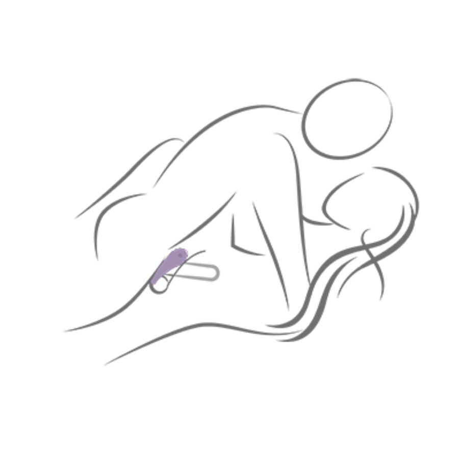 Anel peniano vibratório ROCKS-OFF Spire preto em silicone, com 10 funções de vibração e design ergonómico.