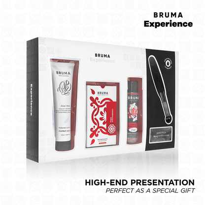 BRUMA XPERIENCE - KIT TENTACIÓN FRESA DULCE CON POTENCIADOR DEL ORGASMO