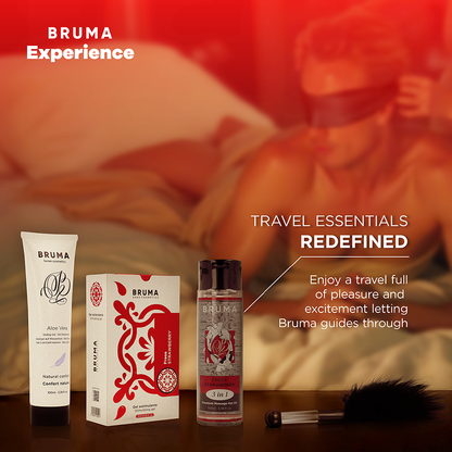 BRUMA XPERIENCE - KIT TENTACIÓN FRESA DULCE CON POTENCIADOR DEL ORGASMO