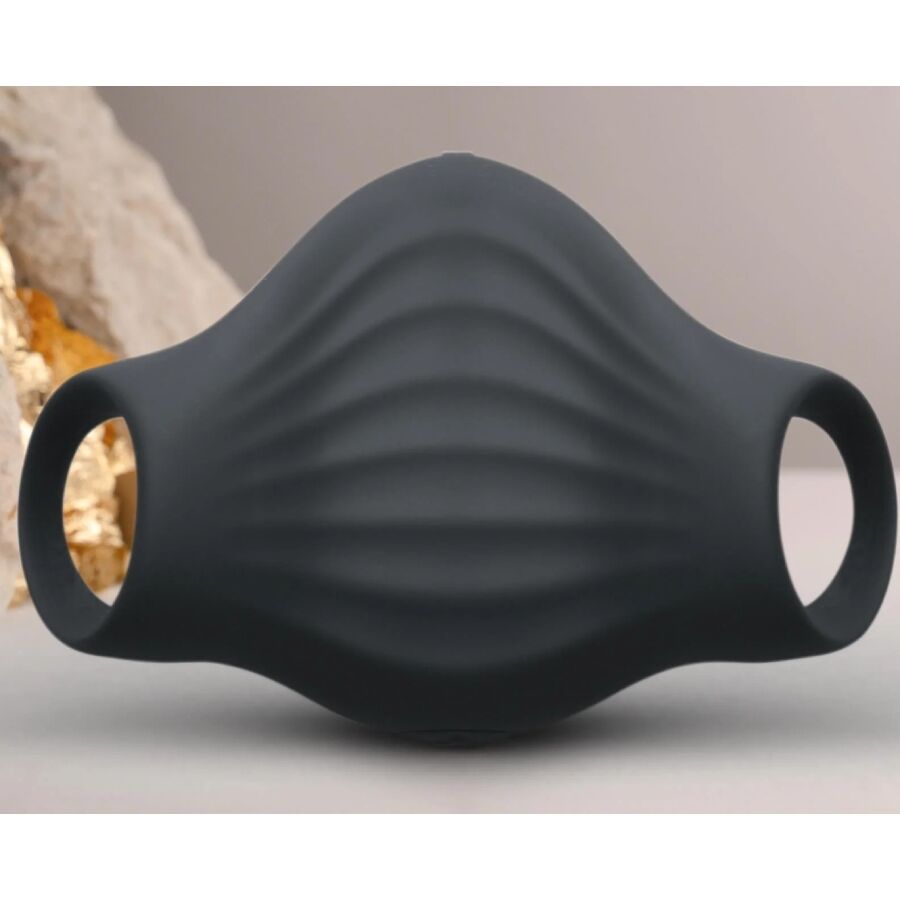 ROCKS-OFF Masturbador Vibrador Flexível Palm Black Recarregável para estimulação masculina