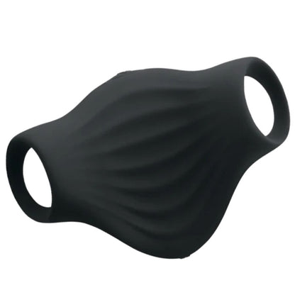ROCKS-OFF Masturbador Vibrador Flexível Palm Black Recarregável para estimulação masculina