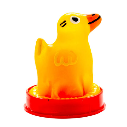 Preservativo Novedoso Pintado a Mano con Diseño de Pato