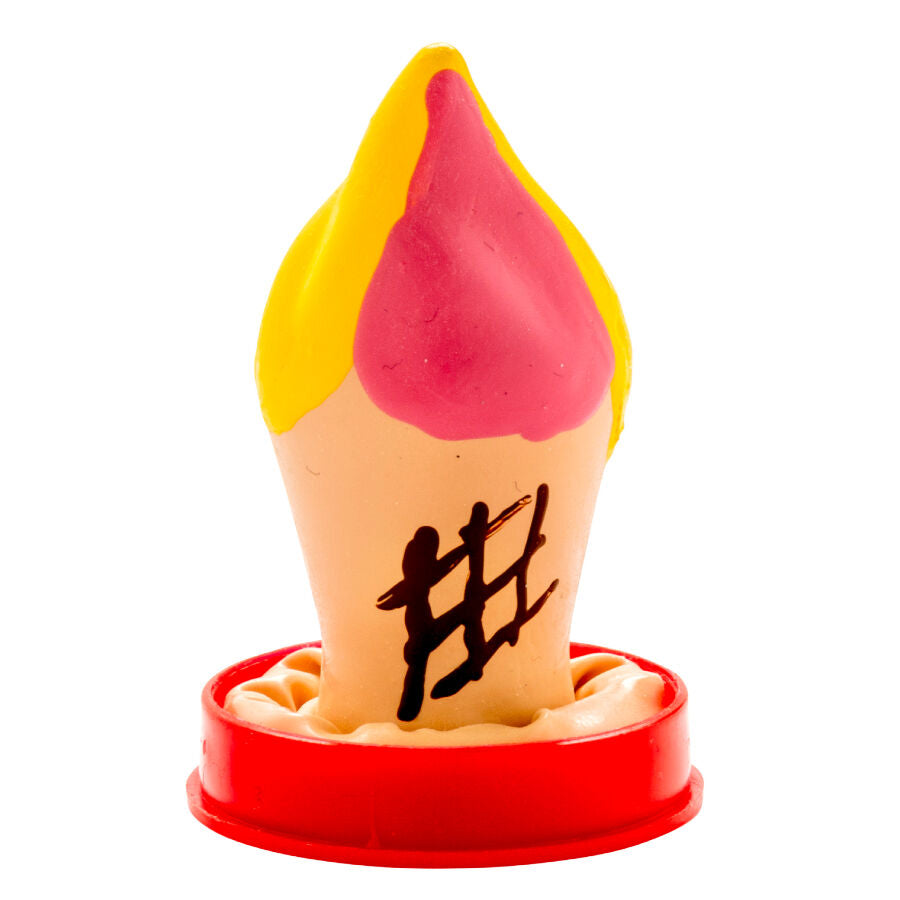 Preservativos de Látex Pintados a Mano con Diseño de Helado