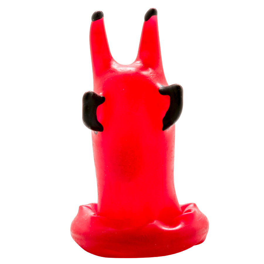 Preservativos Novedad Pintados a Mano Red Devil