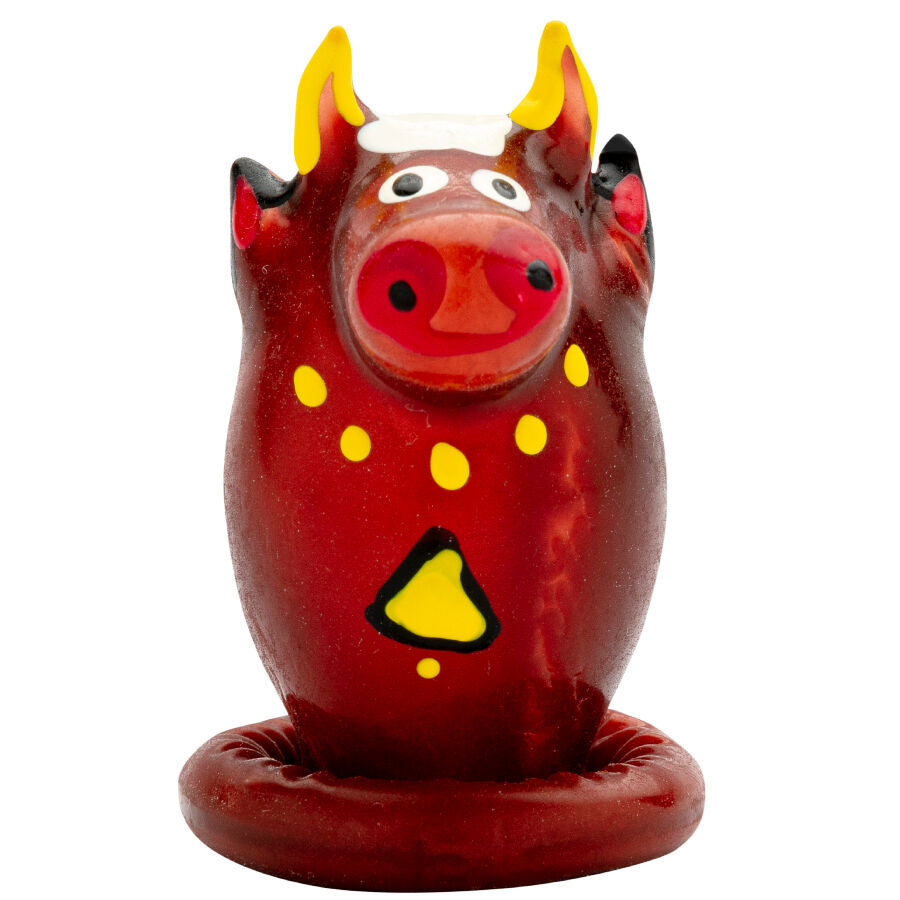 Preservativo de Arte Bohemio Pintado a Mano - Toro 1
