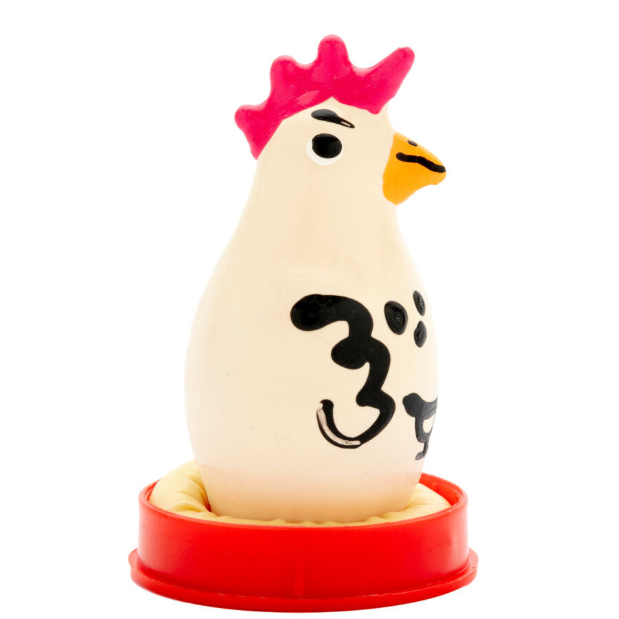 Preservativos Novedad Pintados a Mano Cocky Rooster
