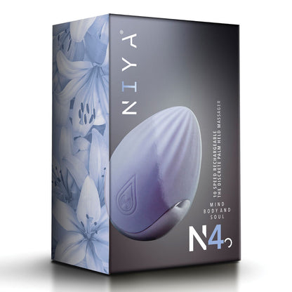 Rocks-Off Niya N4 Massageador Íntimo de Estimulação Externa em silicone, formato ergonômico, vista detalhada.